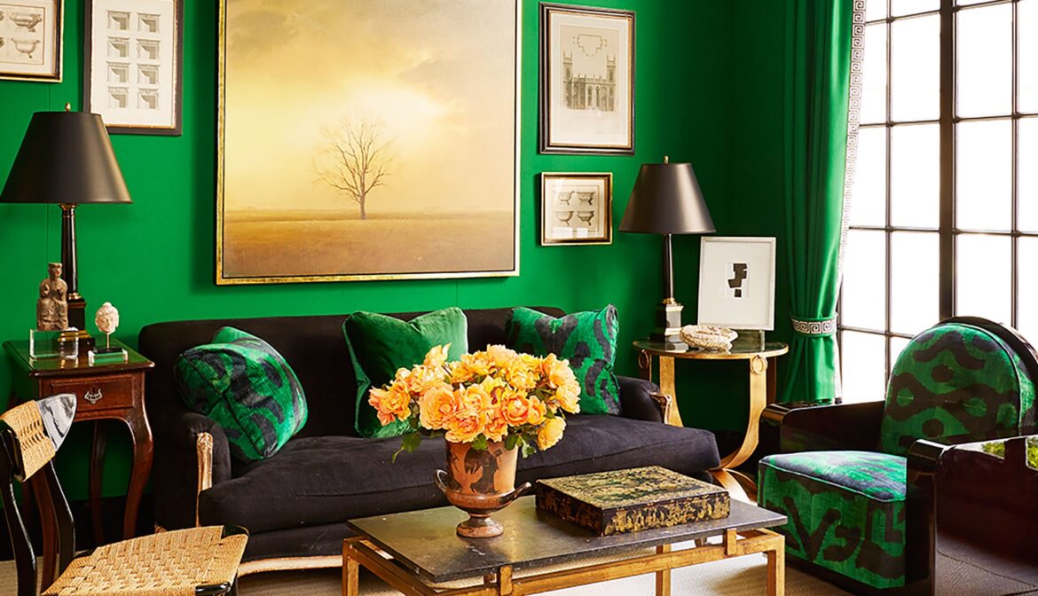 اللون الأخضر في التصميم الداخلي لون الفرح والسعادة Ghassan Decor
